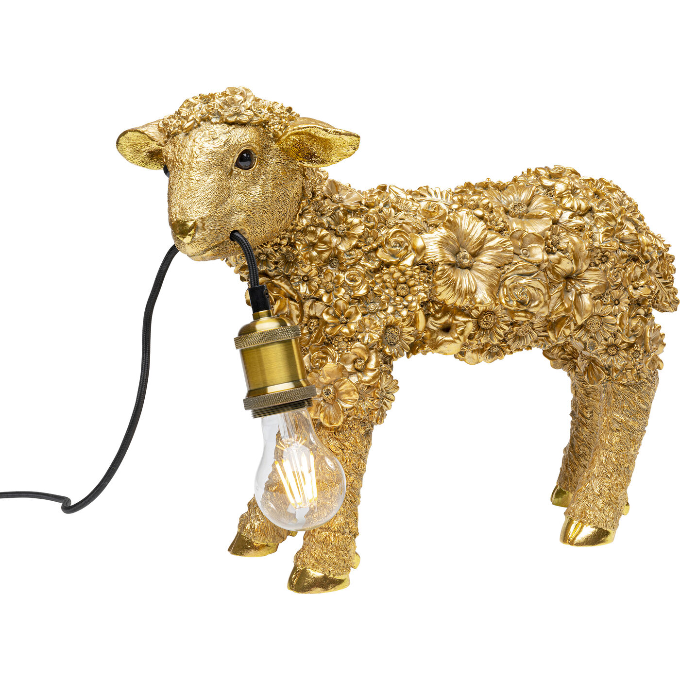 מנורת שולחן Animal Flower Sheep זהב 36 ס"מ