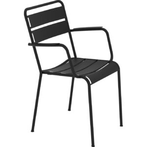 כיסא עם משענת יד Twist שחור