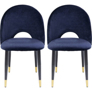 Chair Iris Velvet Blue (2/Set)