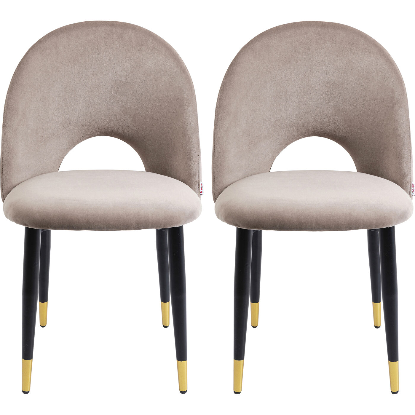 Chair Iris Velvet Taupe (2/Set)